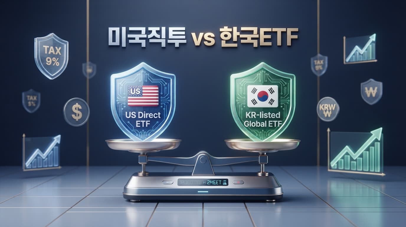 미국 주식 직접 투자 vs 국내 상장 해외 ETF: 세금, 건보료, 환율로 보는 실전 비교